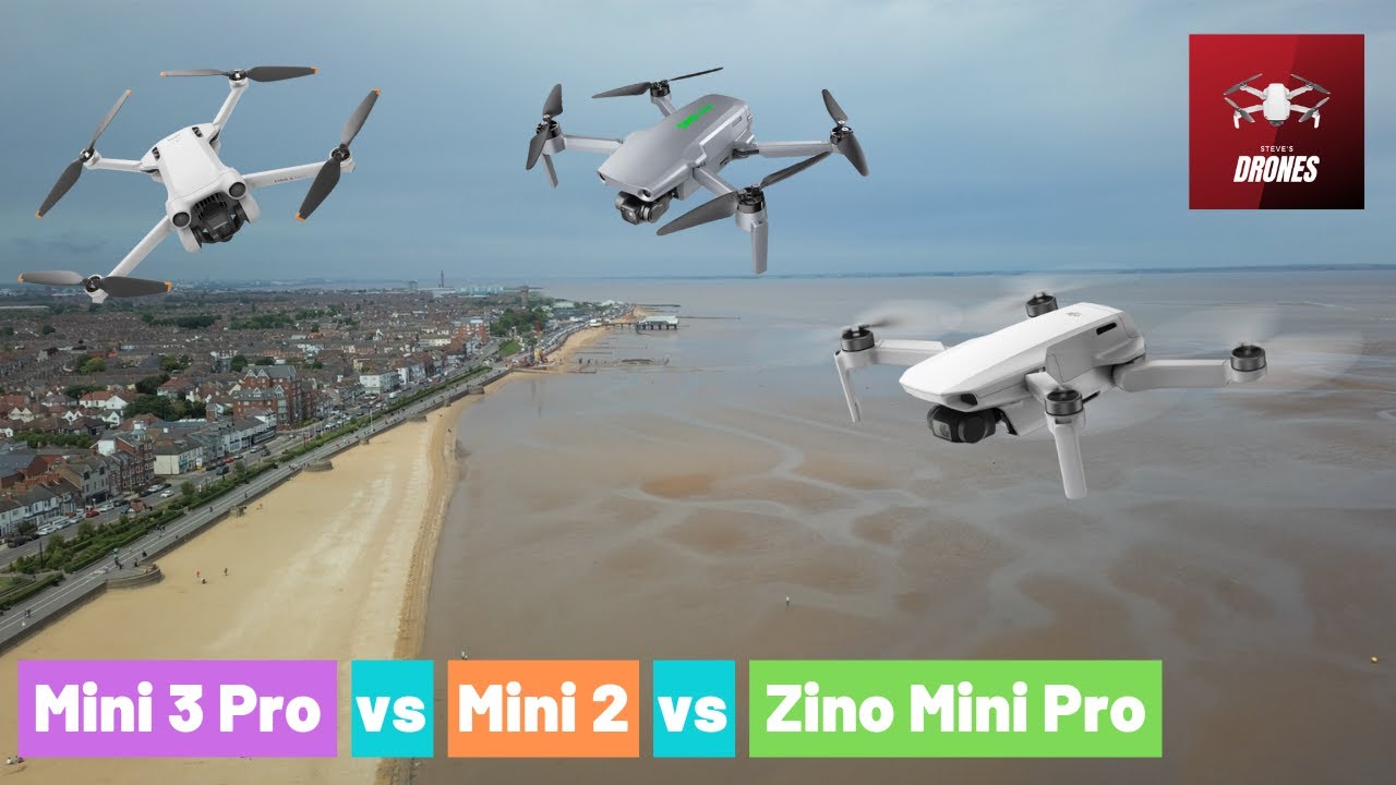 Mini 3 Pro vs Mini 2 vs Zino Mini Pro at Cleethorpes - Best beginner drones 2022