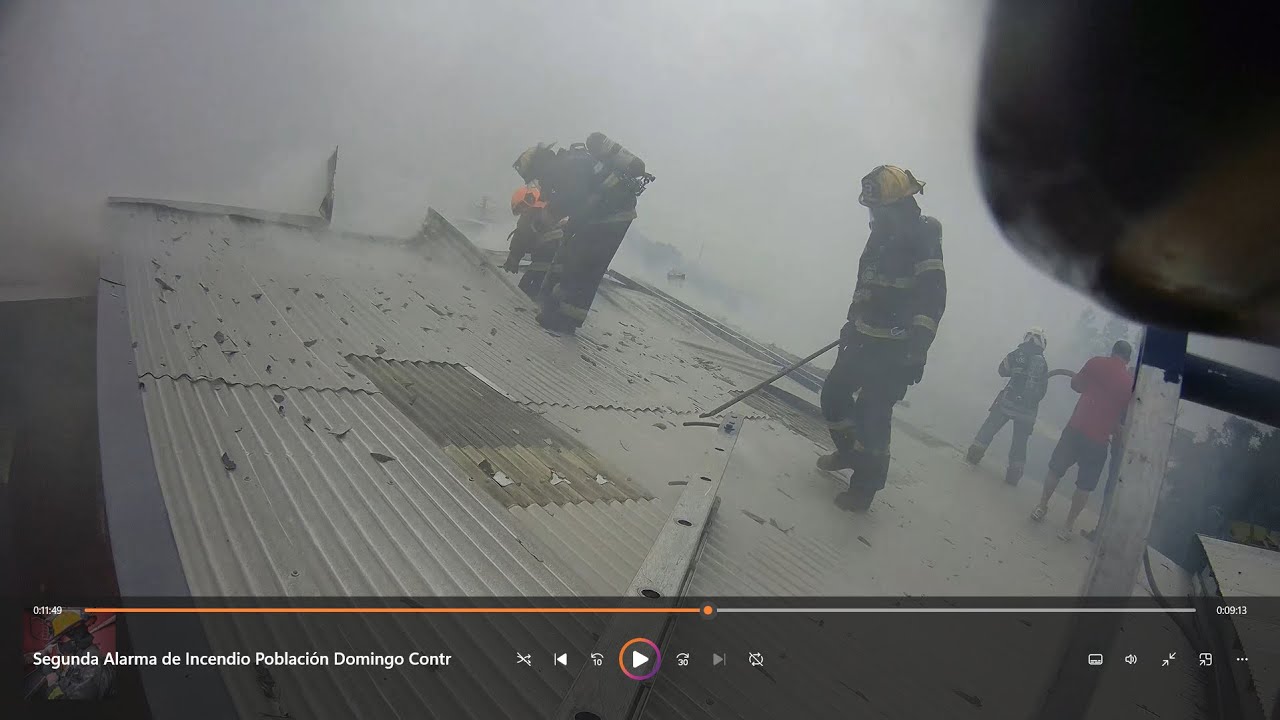 Segunda Alarma de Incendio Estructural - Población Domingo Contreras Gómez - Zapadores Los Ángeles