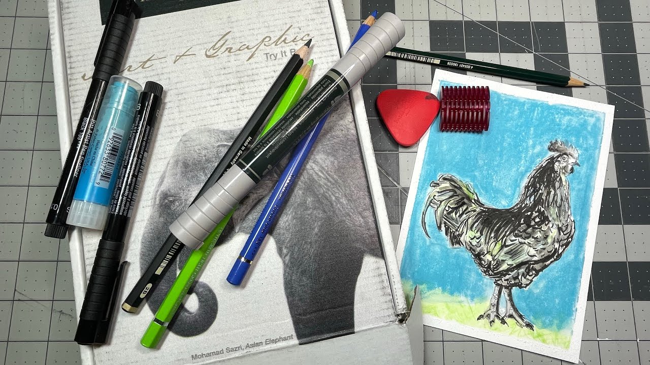 Professional art supplies for one dollar 🙀 Faber-Castell Try It box, unboxing