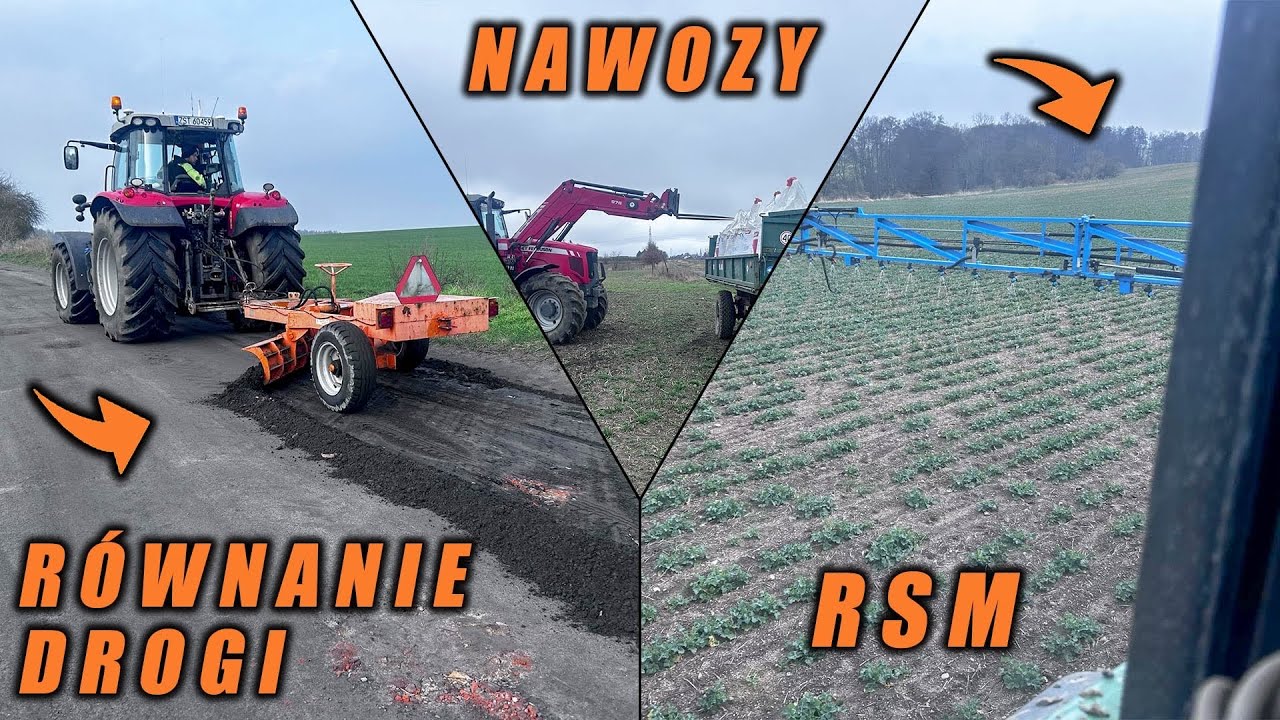 #VLOG Nawożenie w ratach ale pomału do przodu /Równanie charytatywne drogi gminnej/Spotykamy Miecia!
