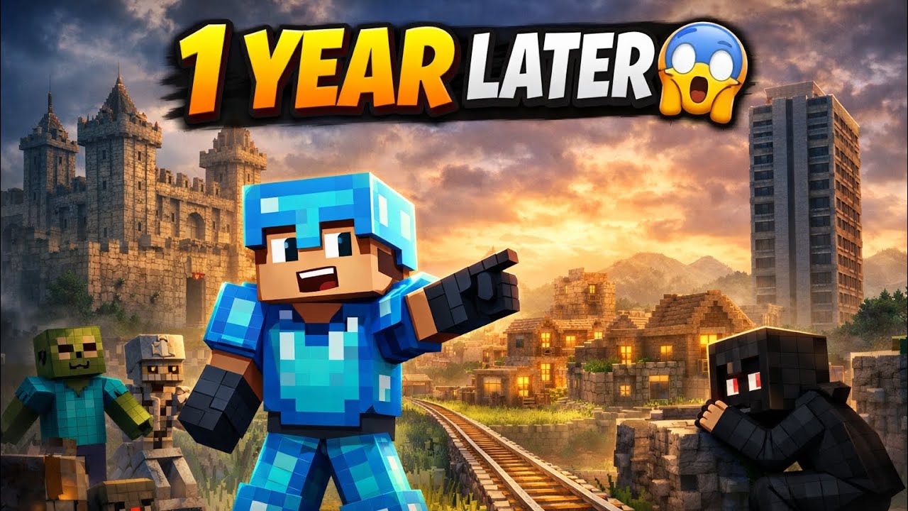 “I Opened My Minecraft Survival World After 1 Year 😱”