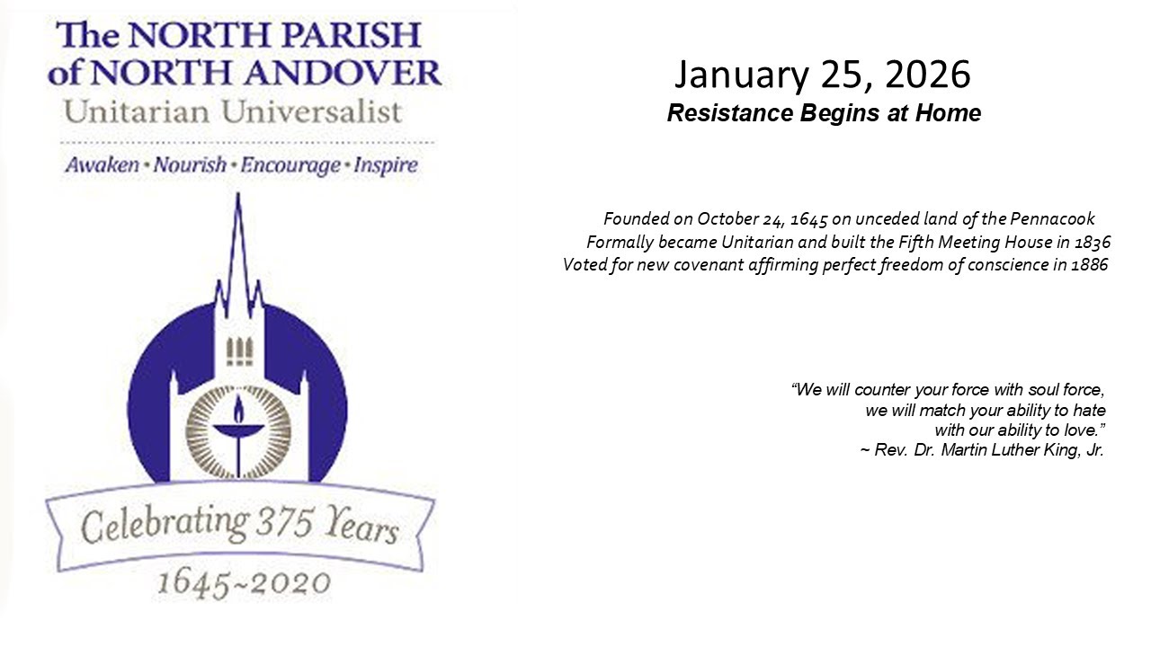 January 25, 2026: Resistance Begins at Home