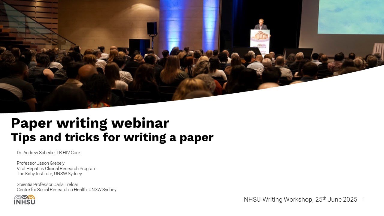 Paper writing webinar