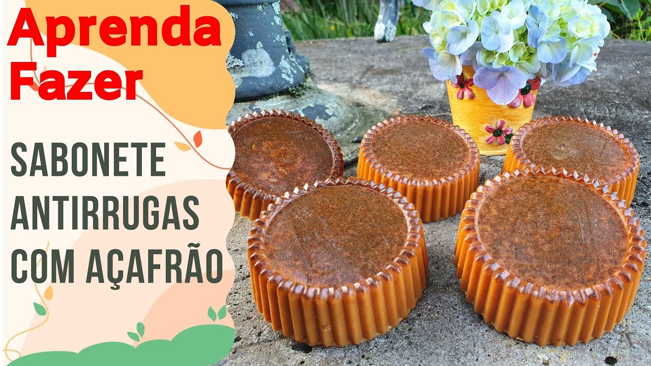 Sabonete Antirrugas com Açafrão