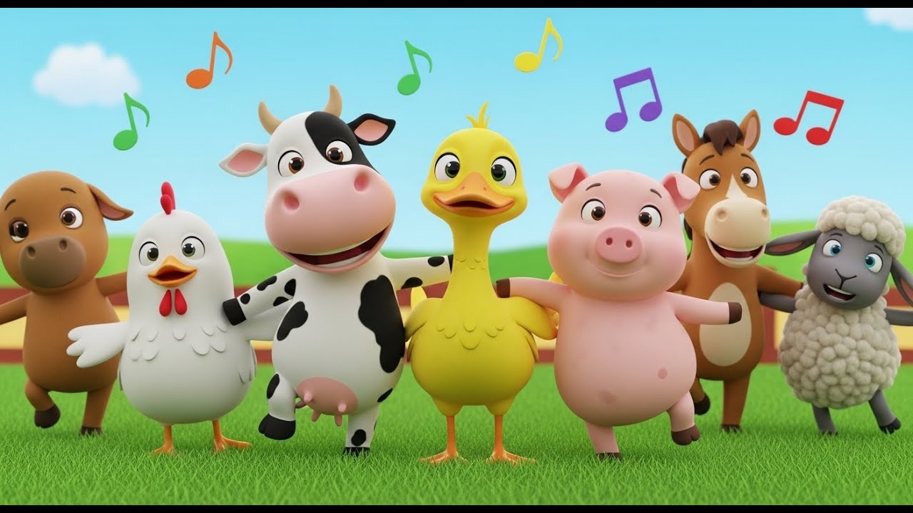 A Fazendinha Feliz | Animais da Fazenda | Música para Crianças | Amiguinhos TV