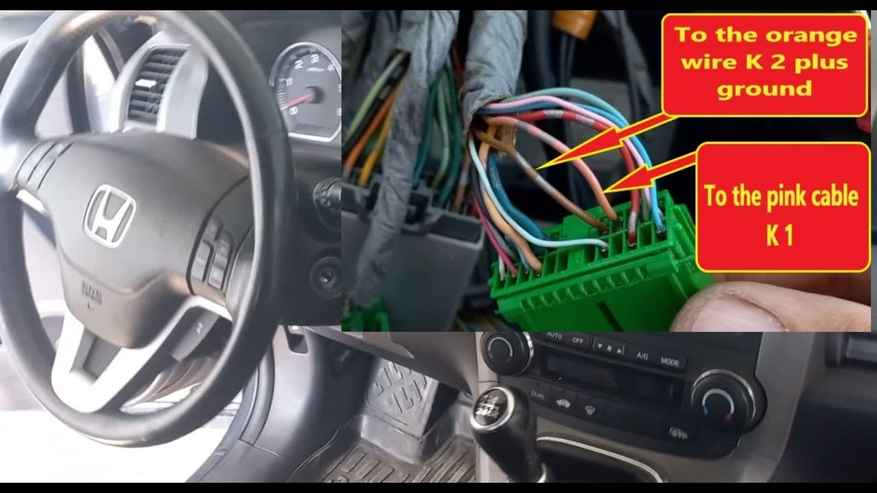 Как подключить кнопки на руле к автомагнитоле Honda CR-V III