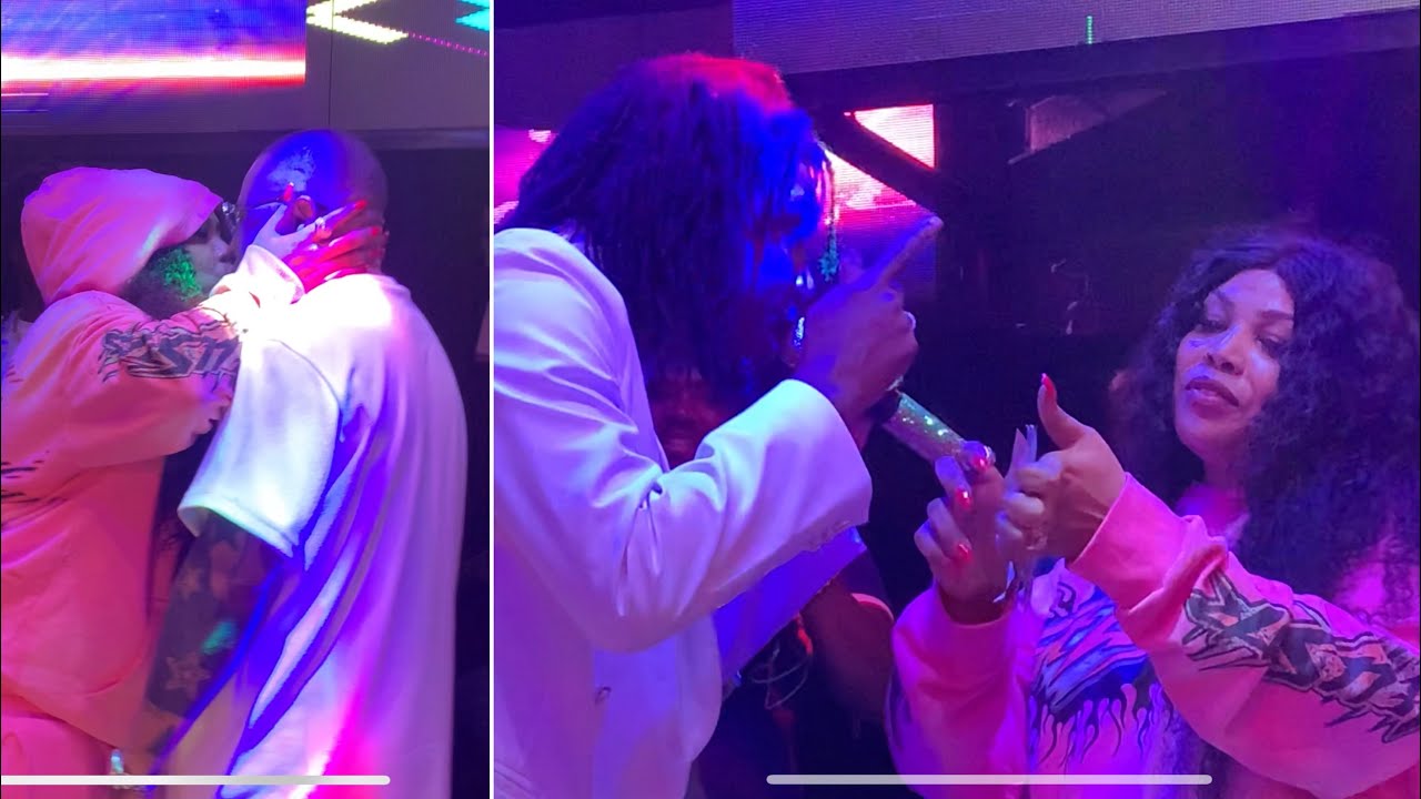 Le battaré explosif de Amina Poté à wally seck et bisou à son mari Malick Nar au Vogue