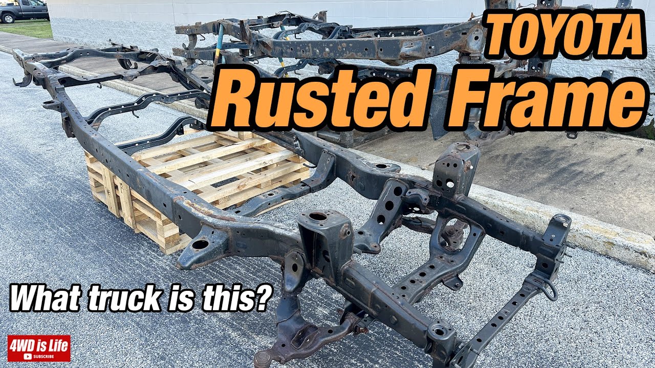 What does rusted TOYOTA Truck Frame look like?