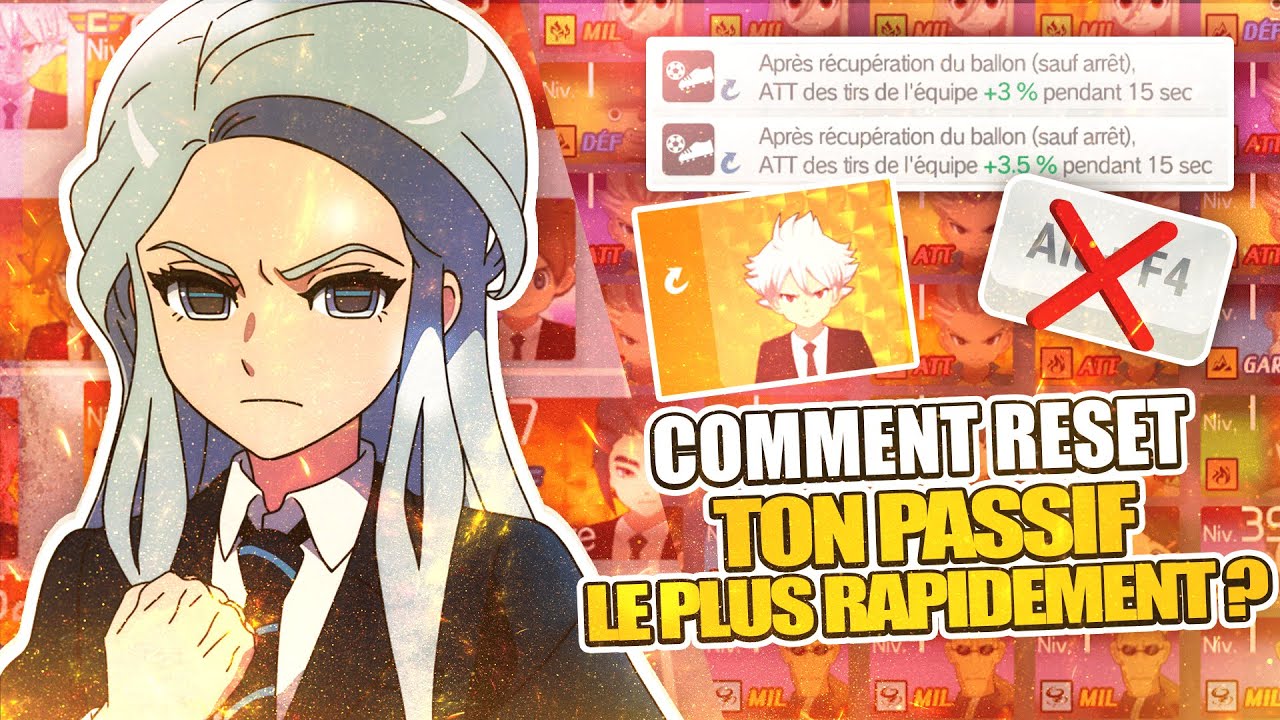 HOW TO RESET PASSIVES AS QUICKLY AS POSSIBLE in INAZUMA ELEVEN VICTORY ROAD?