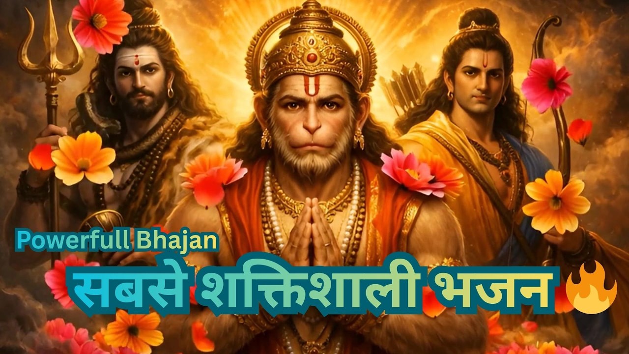 जय श्री राम 🚩 जय हनुमान 🔥 जय महादेव 🔱 | Ram Hanuman Shiv Bhajan | Powerful Bhakti Song  #bhajan