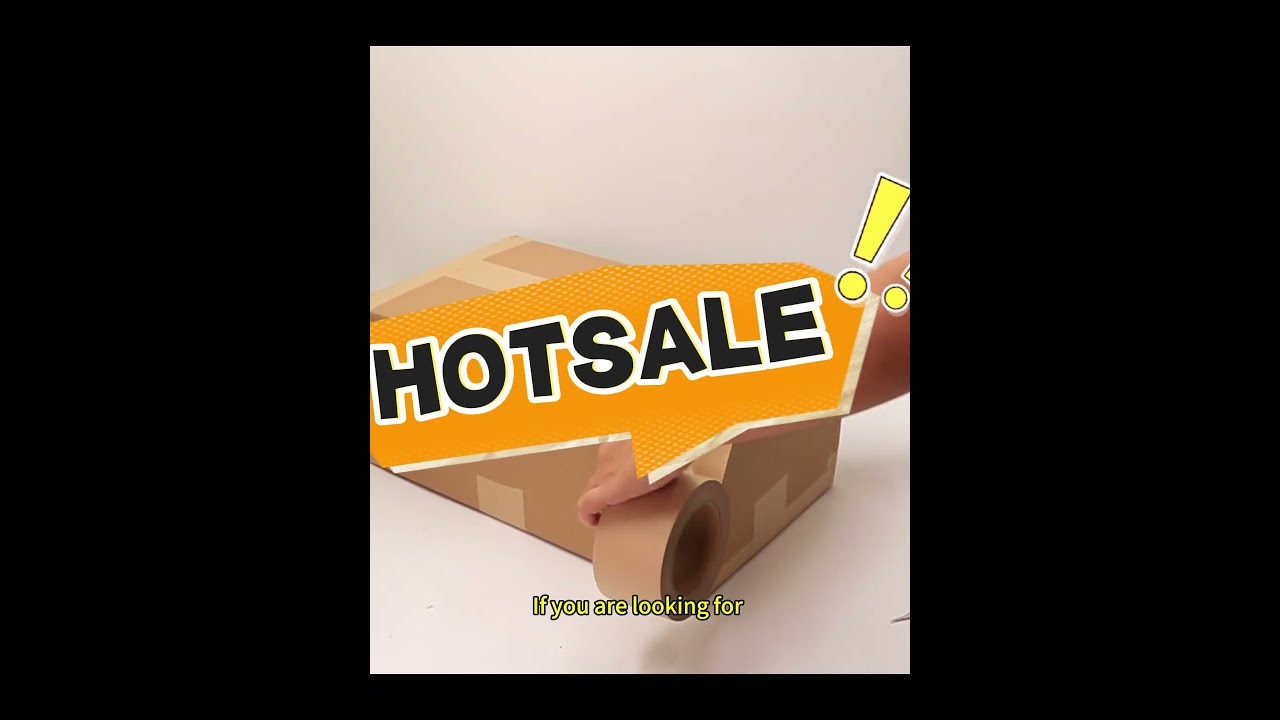 Self adhesive kraft tape makes sustainable and eco friendly to the world!! 