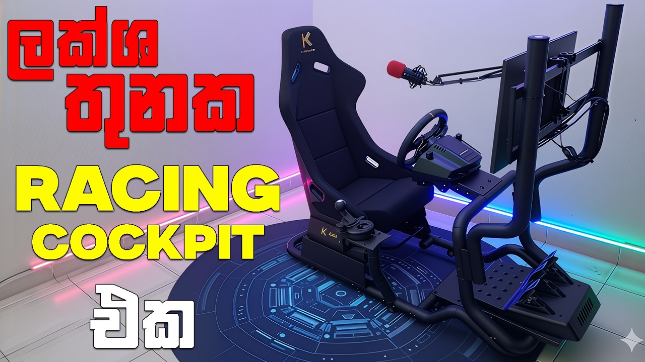 මගේ අලුත් SIM RACING COCKPIT එක 😍 | SIM RACING RIG SRI LANKA