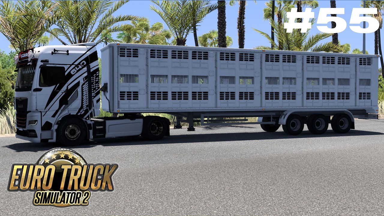 ETS2 #55 - Rinder für Saragossa - mag 3 Achser nicht ! ★ Let's Play ETS 2