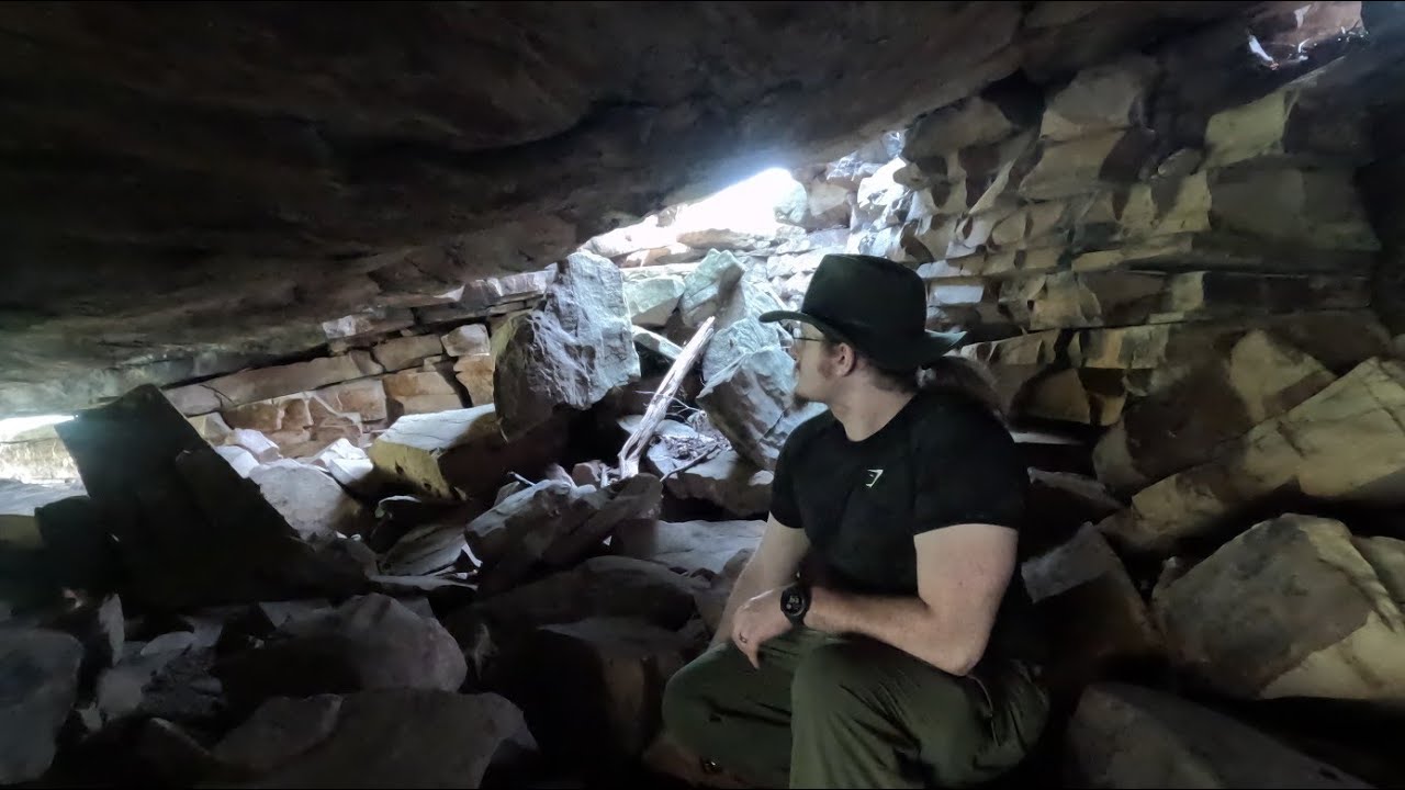 Exploring A Native American Rockhouse in Appalachia + Solo Camping