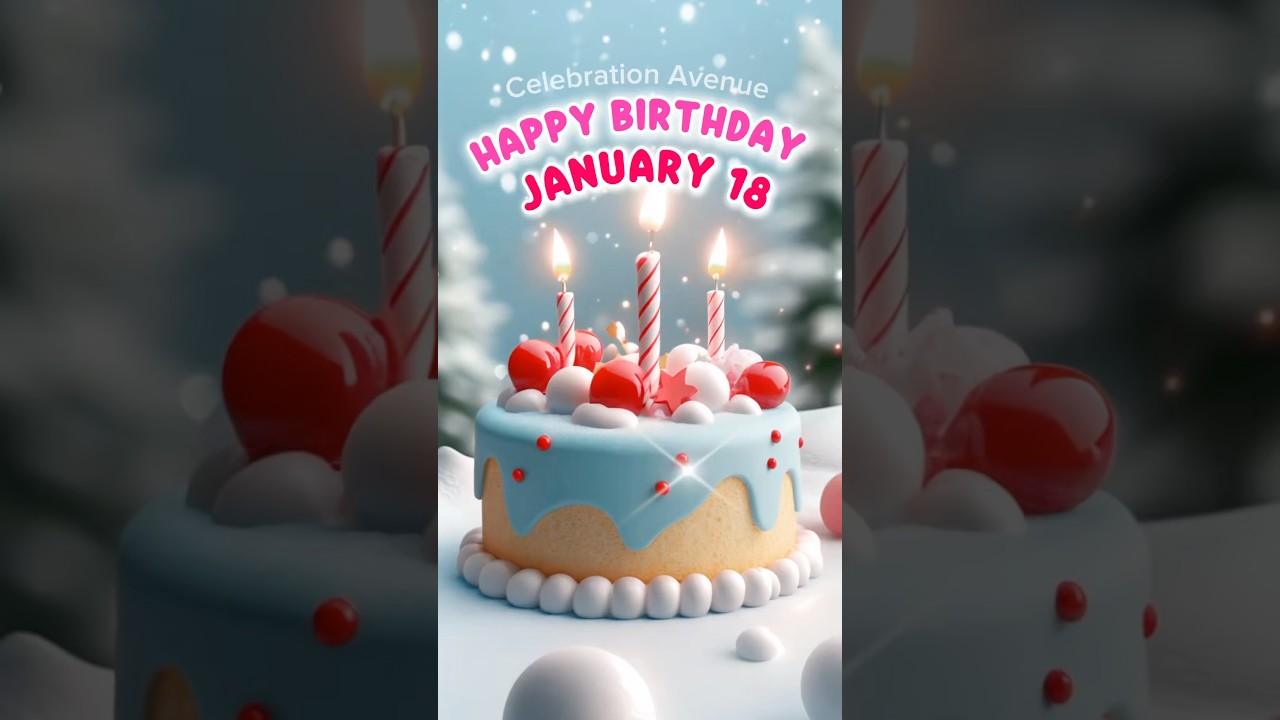 18 January Best Happy Birthday Song | Happy Birthday WhatsApp Status #shorts  #celebrationavenue