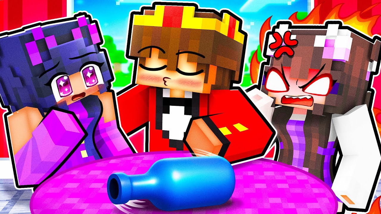Minecraft, aber es ist FLASCHENDREHEN mit verrückter Fangirl Schwester!
