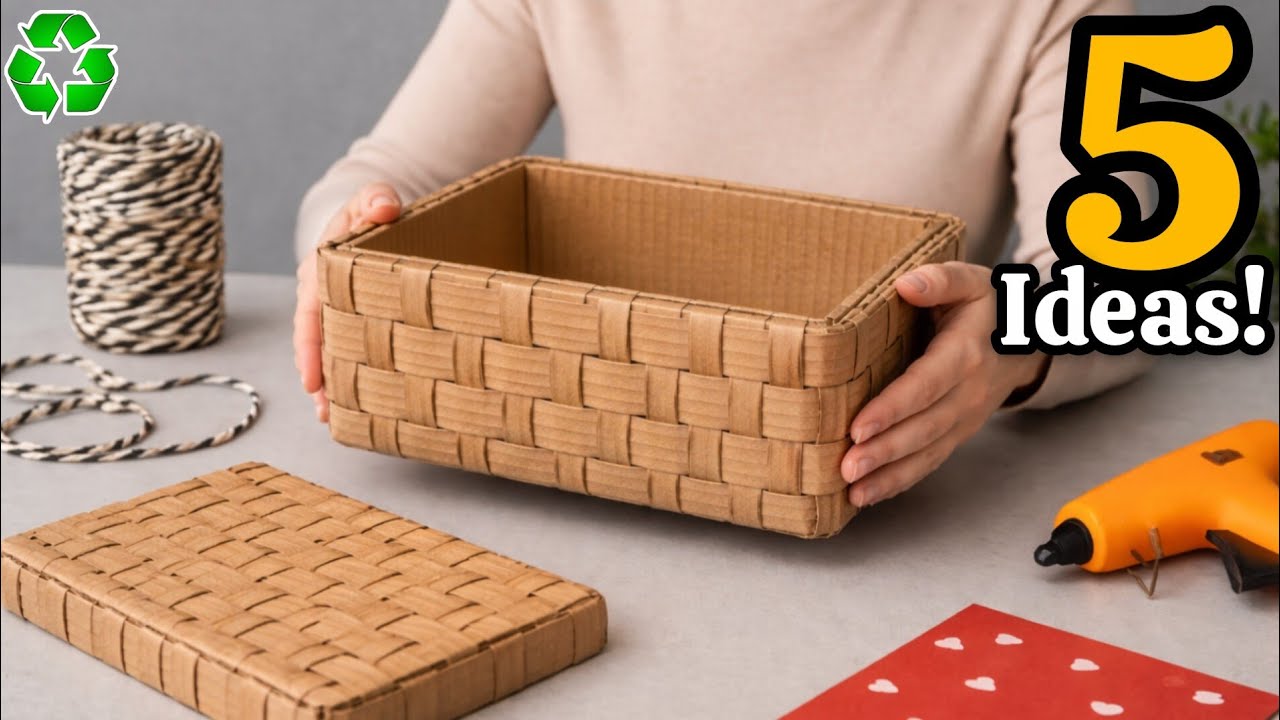 Super Beautiful but Low-Cost! 5 Best DIY Space-Saving Craft Ideas from Waste Material ♻️#2026
