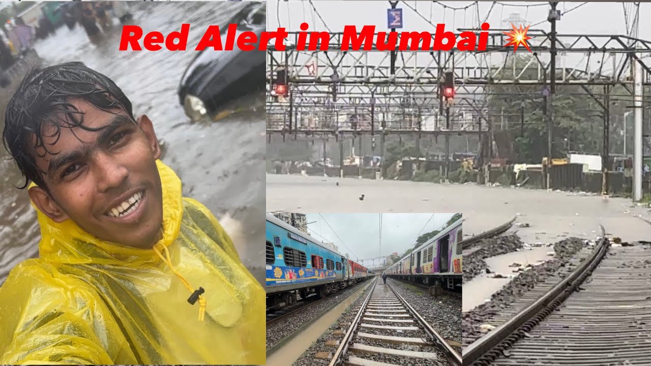 Mumbai red alert || Ghatkopar to Dadar walking ♨️🫨|| Og vlogs
