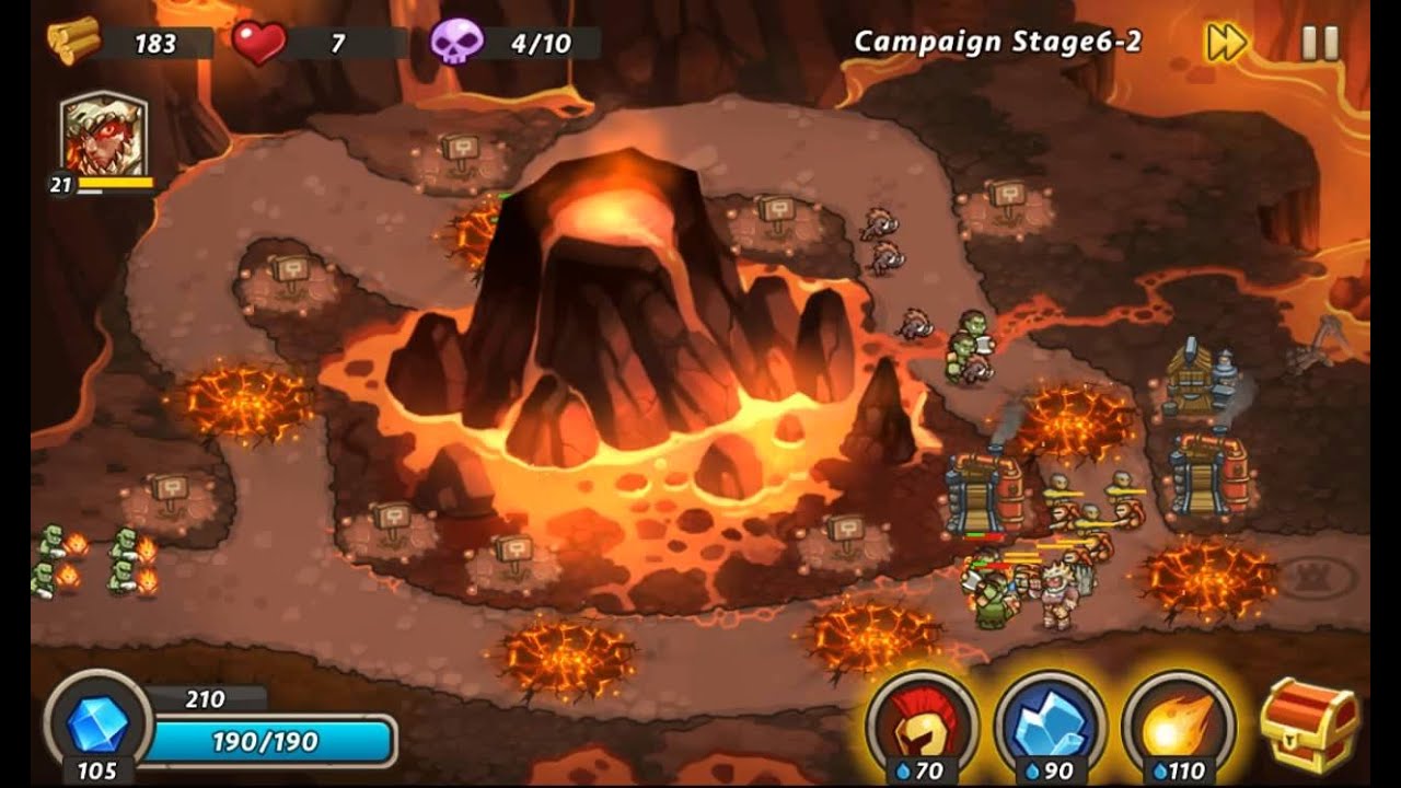 Castle Defense 2 - [6-2] #17  (3 Stars) [HD] - Volcano Conflict