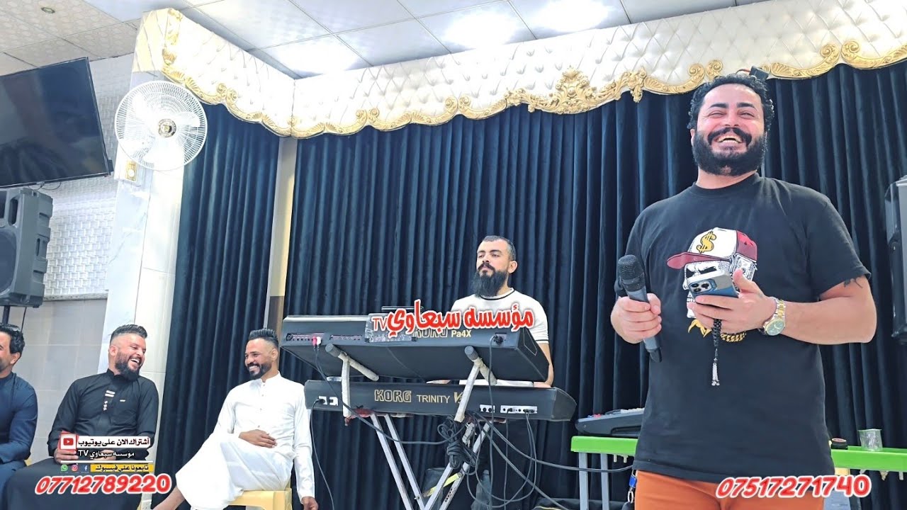 موال يابو زلف حبك هجم بيتي😉❗️العمده ماجد الهلال🎤عزف طارق الحمداني🥁🎺زواج ابراهيم الحمداني والف مبروك🎉