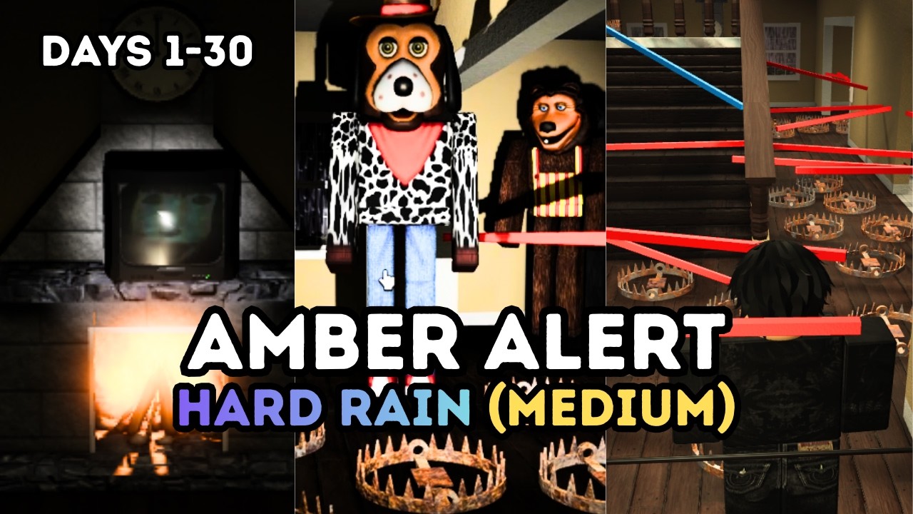 Roblox Amber Alert - Hard Rain [FULL WALKTHROUGH]