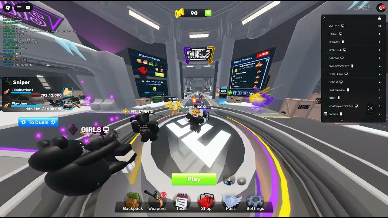 who can 1v1 me? my name in roblox is Fairynightlike just add me and join my  ps