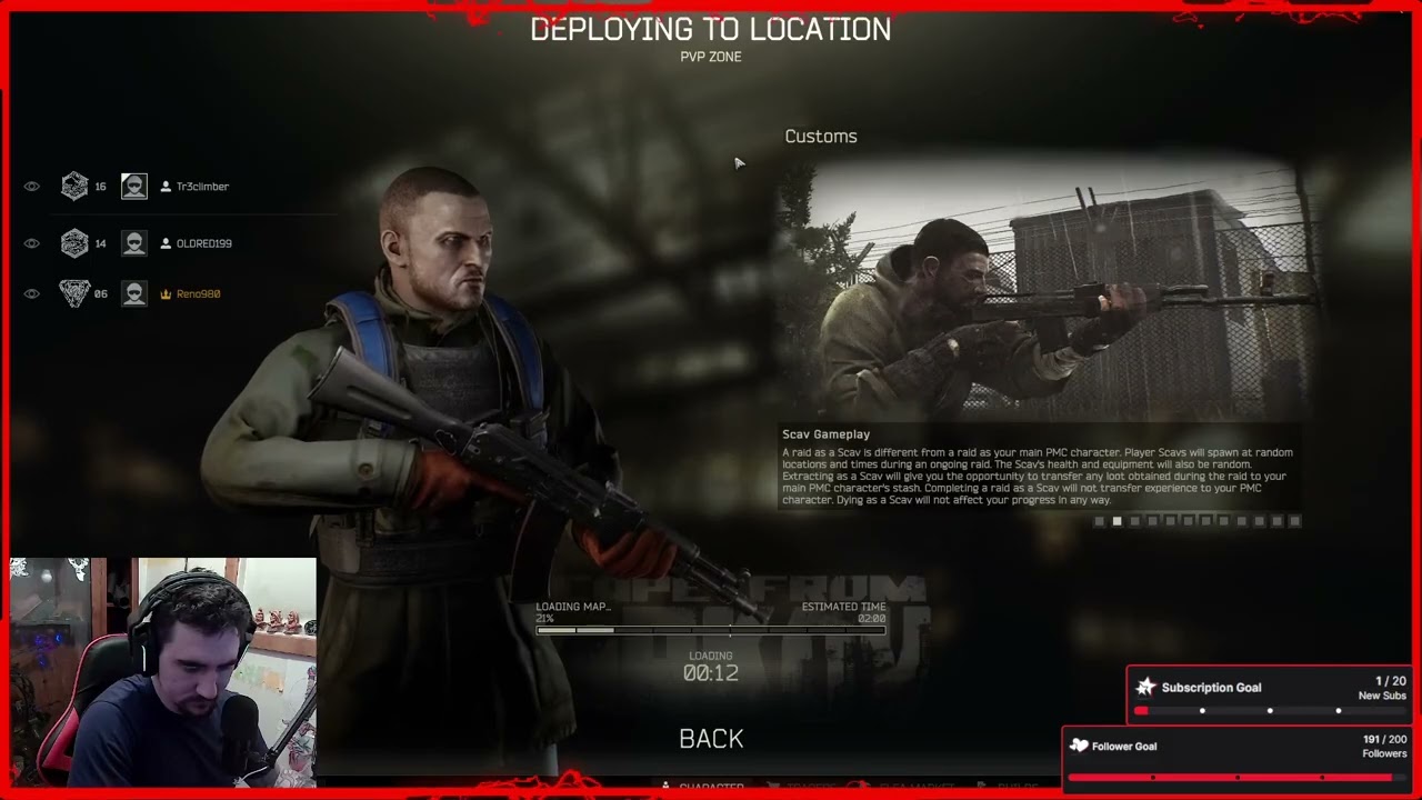 {Follow 4 Follow} Militia Monday Tarkov!! with @oldred199 !!!  Come Hang Out!!!  (Part 14/17)