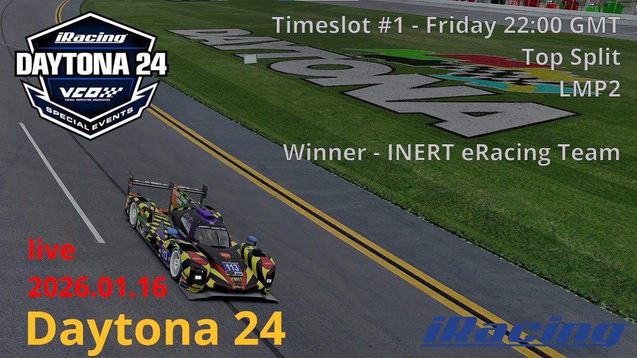 iRacing - Daytona 24h - INERT eRacing Team - Part 2 of 3