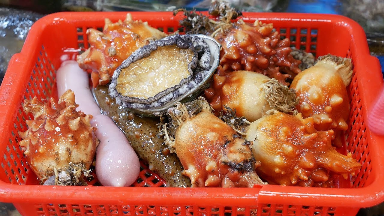Ассорти из морепродуктов сашими │ Морепродукты в Корее