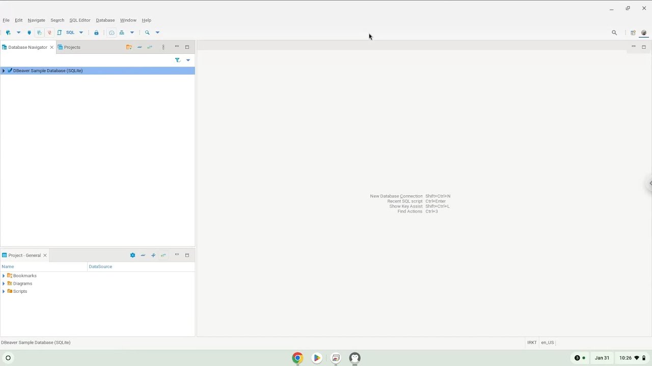 How to install DBeaver Community on a Chromebook