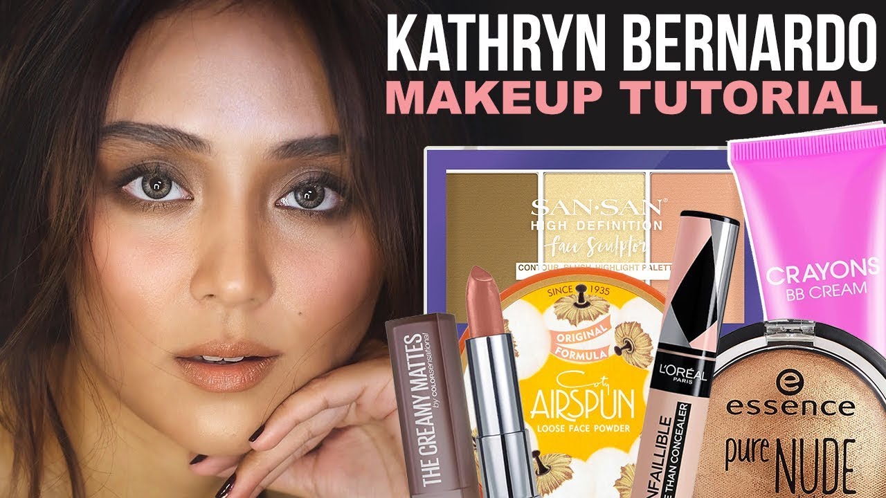 KATHRYN BERNARDO  MAKEUP TUTORIAL USING DRUGSTORE & AFFORDABLE PRODUCTS | Kenny Manalad