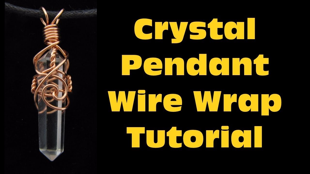 How to wire wrap a crystal pendant Tutorial (Beginner)