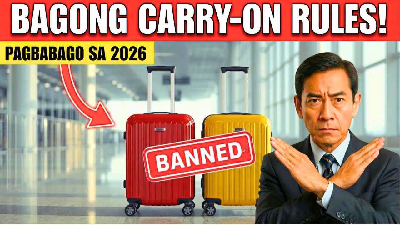 🚨Babala sa mga Bibiyahe 🚨: Bagong Airport Rules sa 2026 Tungkol sa Carry-On na Dapat Mong Malaman
