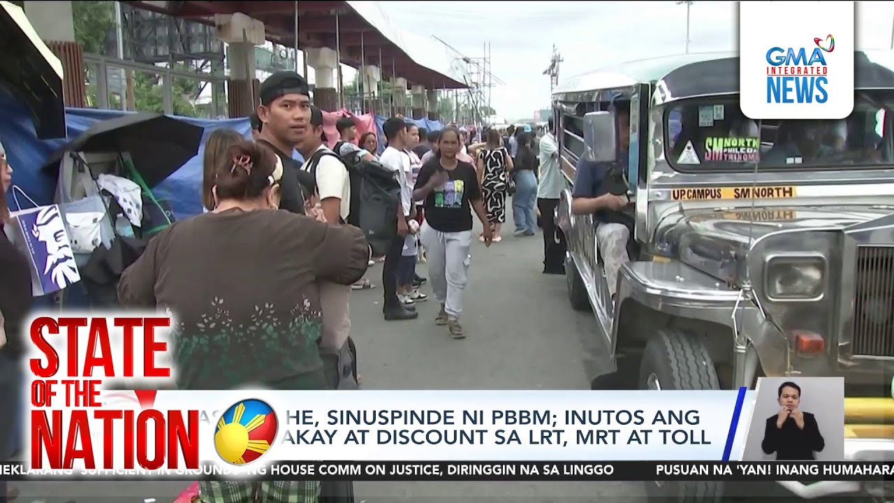 PBBM suspends fare hike | SONA