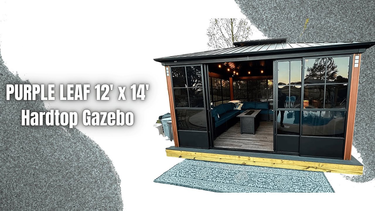 PURPLE LEAF 12x14 Hardtop Gazebo Review | Backyard Upgrade