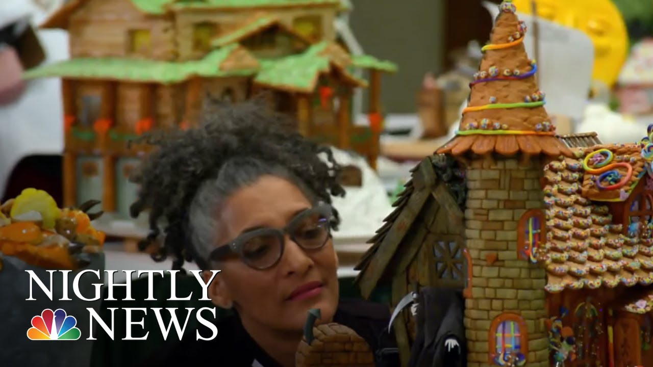 Gingerbread Artists Construct 100% Edible Houses At The NGH Competition | NBC Nightly News