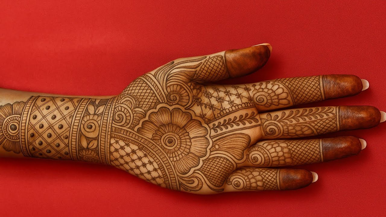 Easy draw mehndi design