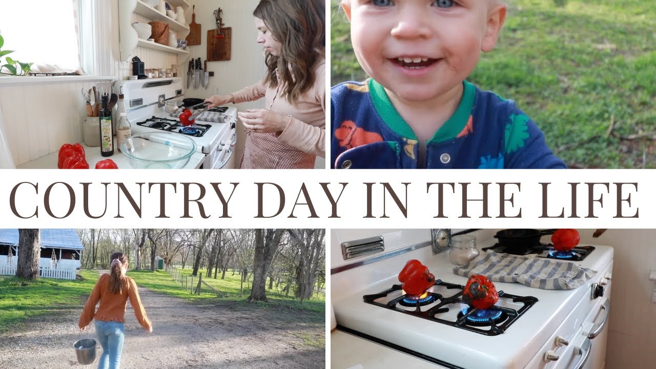 Making Roasted Red Peppers and Kraut | DAY IN THE LIFE