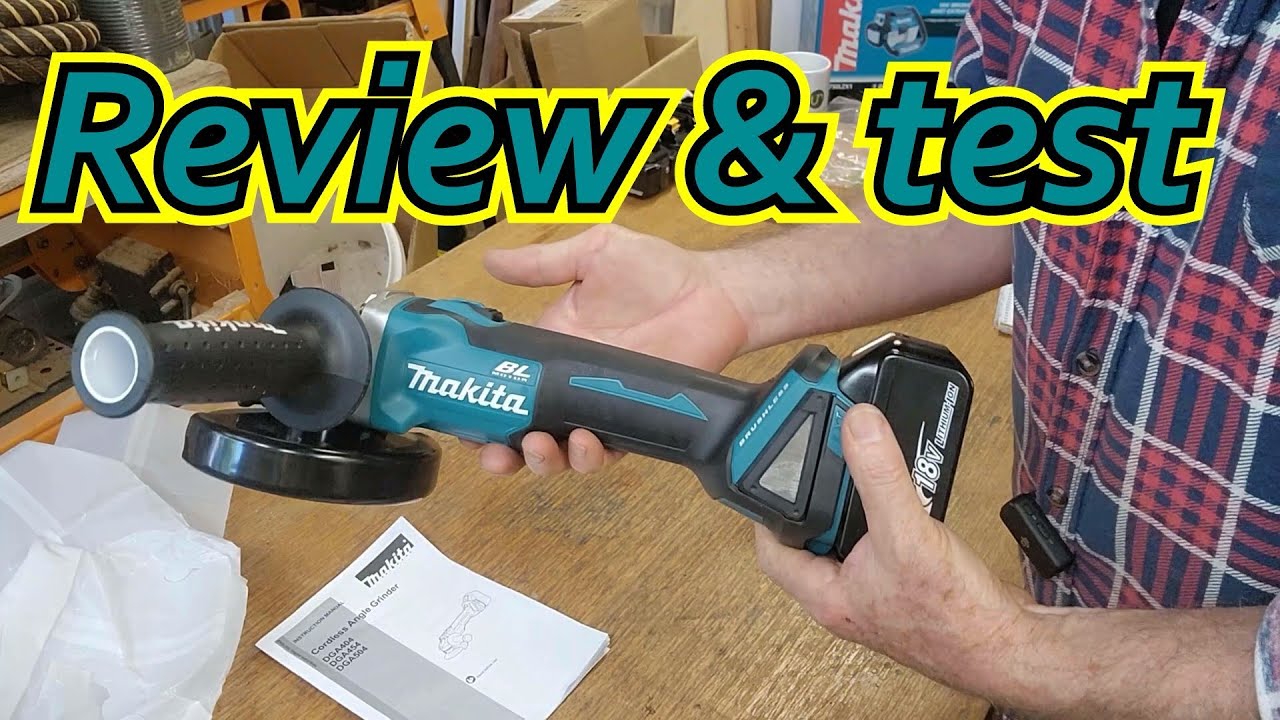 Makita Cordless 125mm Angle Grinder Unboxing & Review PLUS Test run! LXT 18V Brushless DGA504