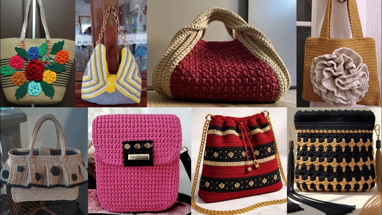 Stunning Chic Crochet Purse & Tote Bag Designs | Must try !