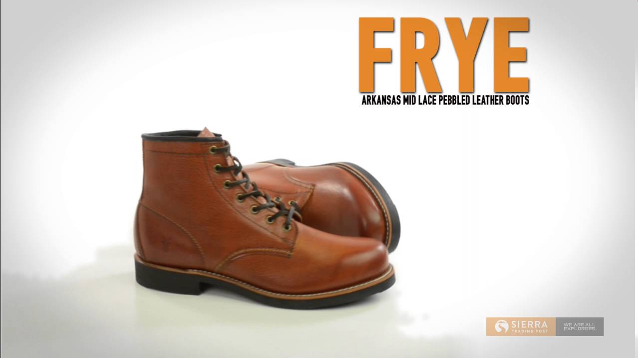 Frye Arkansas Mid Lace Boots - Pebbled Leather (For Men)