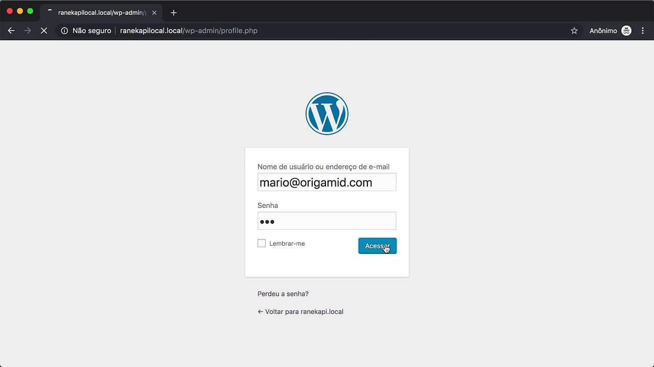 Curso de WordPress REST API - Usuário POST - 04