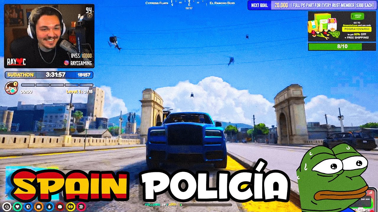 Ray Joins The NoPixel Spain Server & Gets Chase By The Whole PD