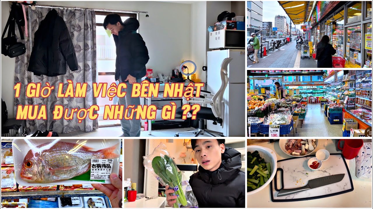 87| Cuộc sống ở Nhật | 1 giờ làm việc bên Nhật mua được những gì | xkld nhật 2025