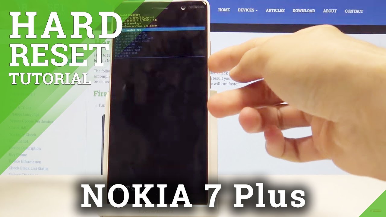 Как сбросить настройки NOKIA 7 Plus до заводских — снять блокировку экрана / выполнить полный сброс