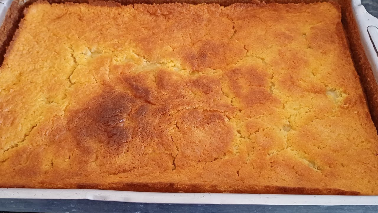 BOLO DE FUBÁ COM LEITE COALHADO  MUITO SABOROSO, LEMBRANÇA DA ROÇA