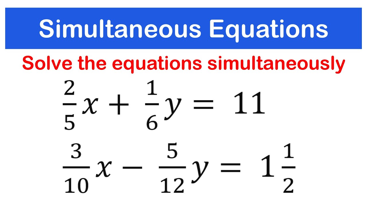 Simultaneous Equations - Method of Elimination / Substitution | SHS 2 CORE MATH