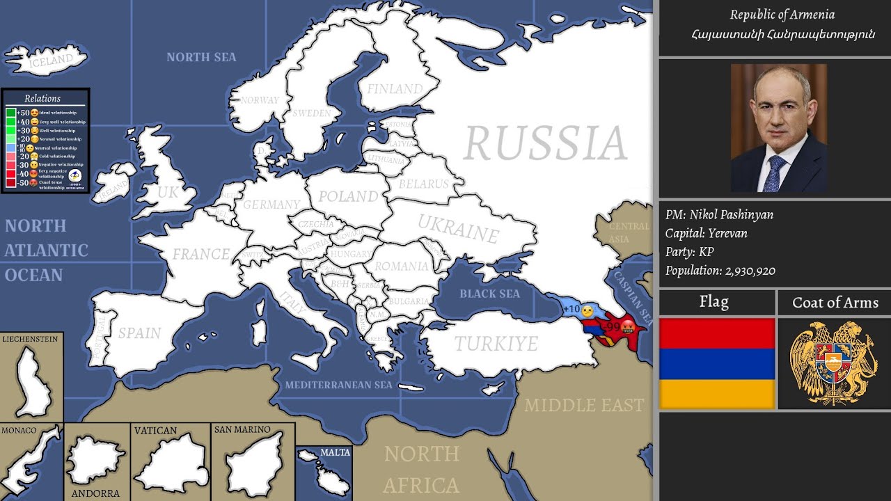 Relations between Armenia and other countries of the world