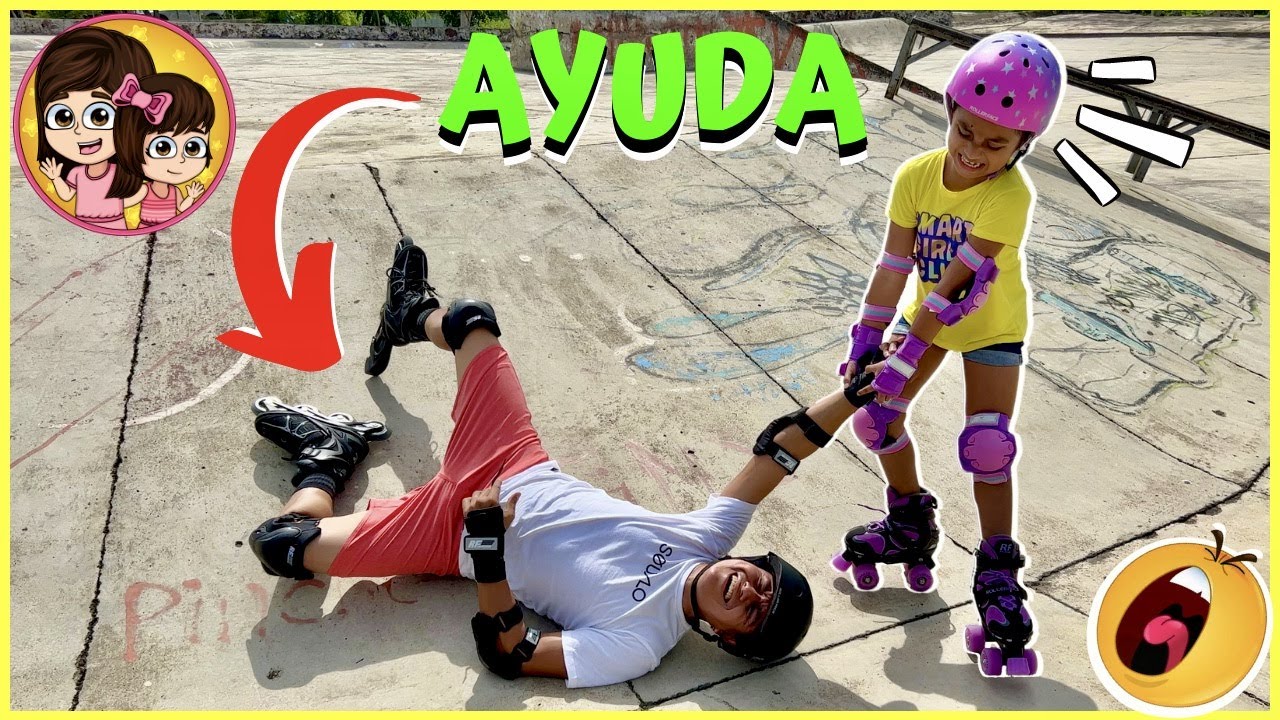 NICOLE JUEGA CON SUS PATINES | Las Leoncitas Kids