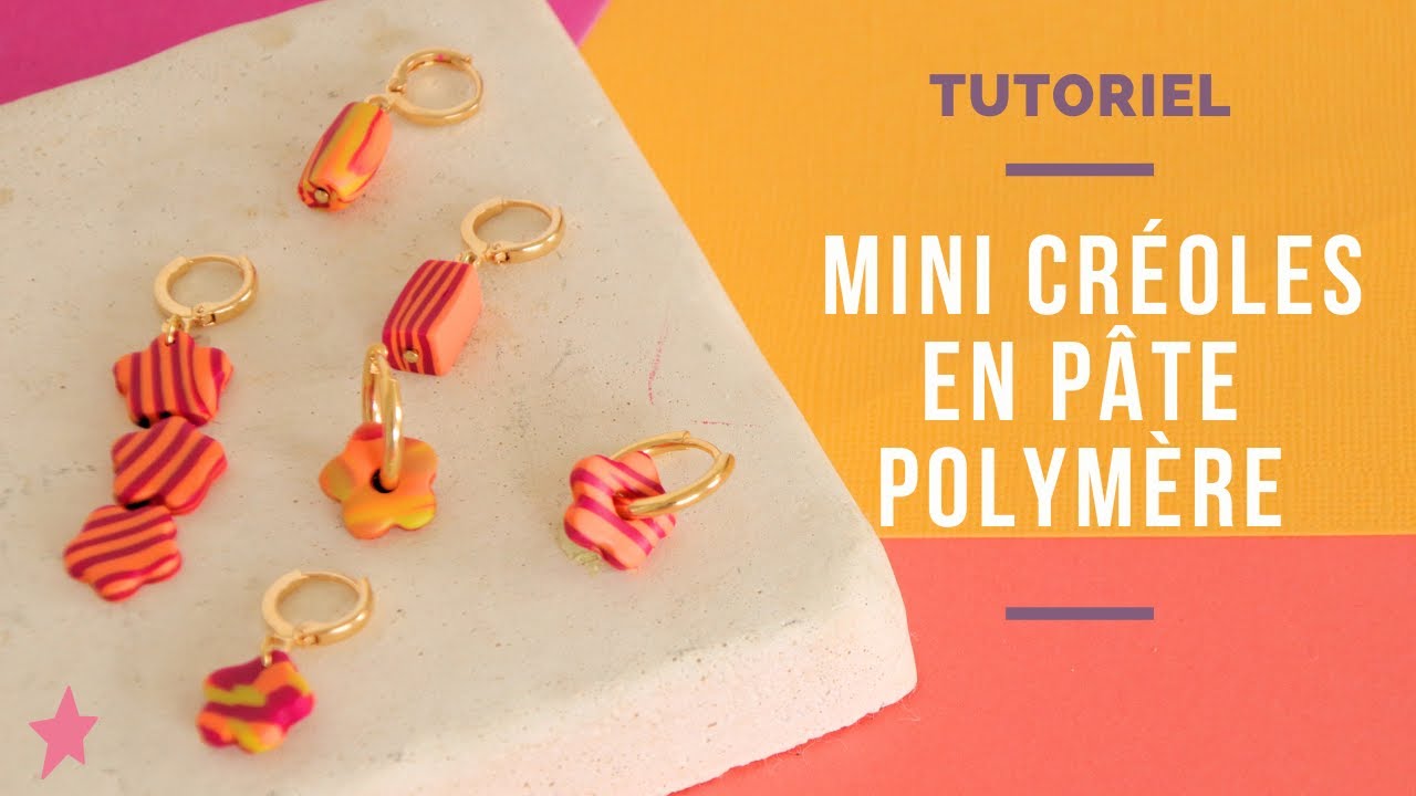 TUTORIEL | Mini Créoles en Pâte Polymère pour Débutant